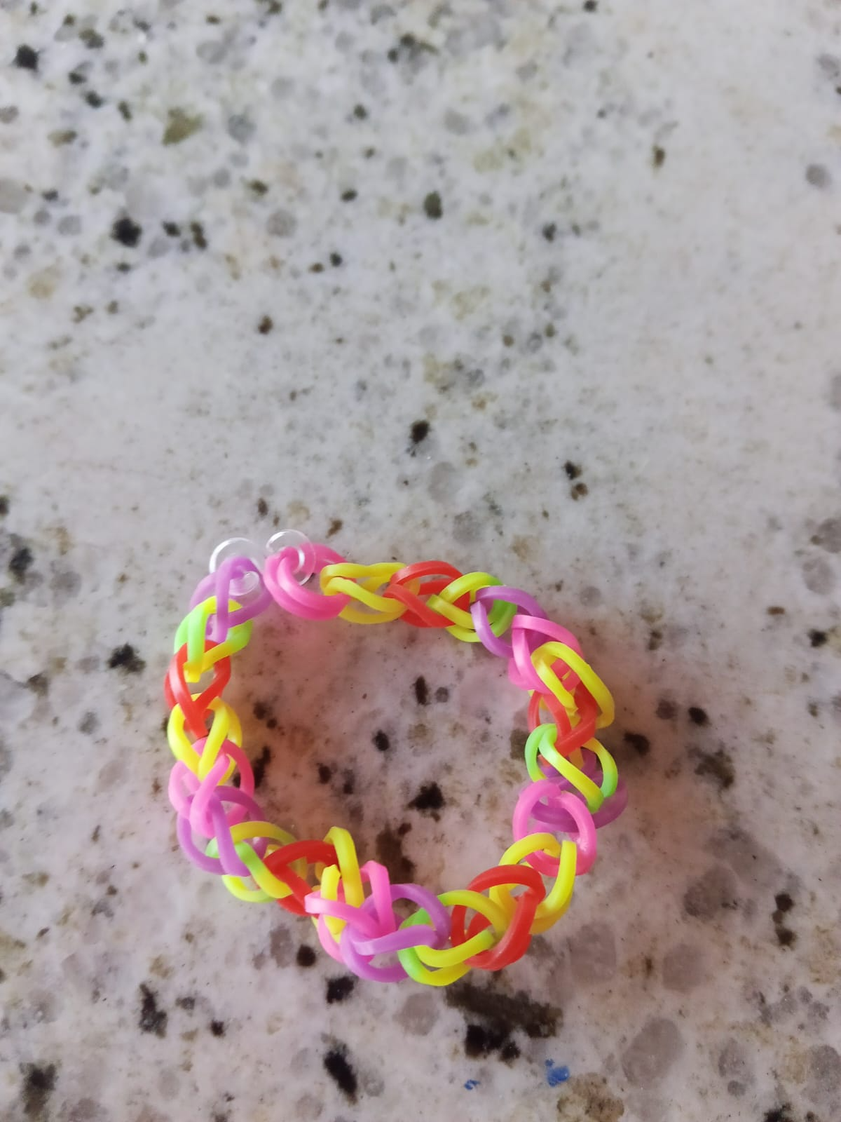 Pulseira de elástico Arco-íris candy