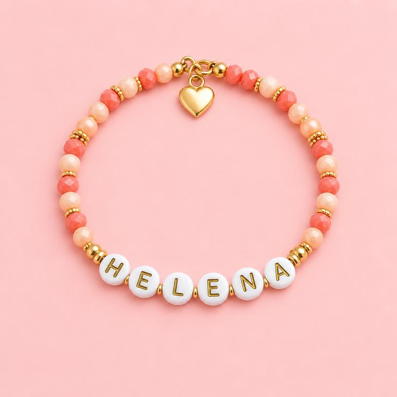 Pulseira personalizada com o nome Helena