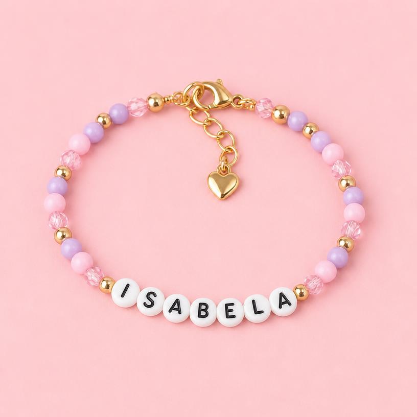 Pulseira personalizada com o nome Isabela